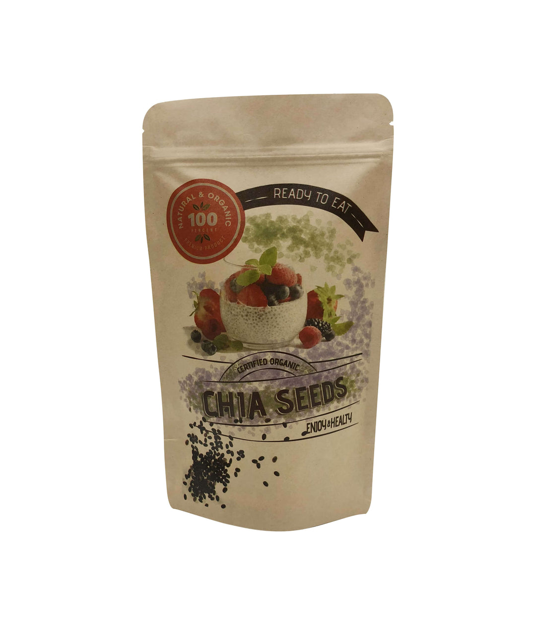 Custom Printed Kraft Aluminium Stand Up Pouch